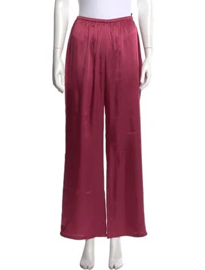 Pre-owned Ser.o.ya Wide Leg Pants In Burgundy/pink