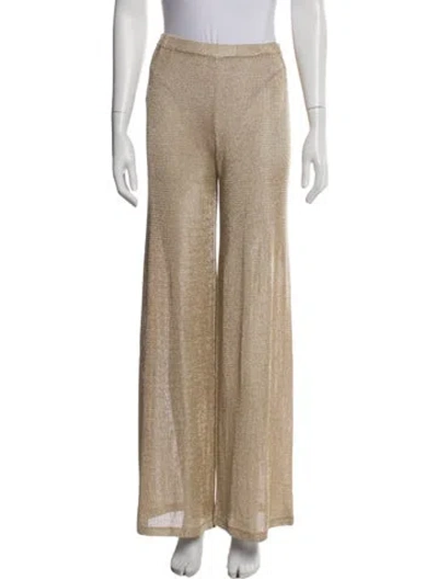Pre-owned Ser.o.ya Wide Leg Pants In Gold