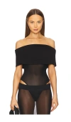 Ser.o.ya Willa Bodysuit In Black