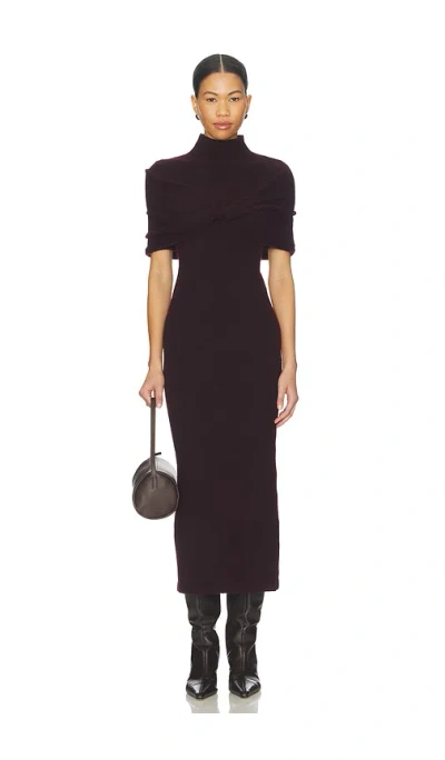 Ser.o.ya Wisteria Dress In Burgundy