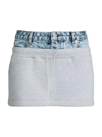 Ser.o.ya Women's Bertha Mixed-media Miniskirt