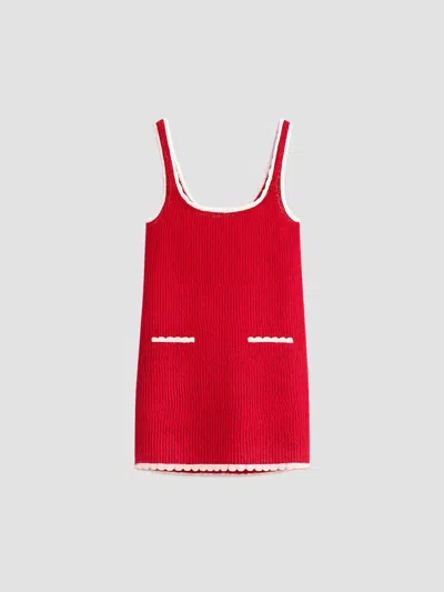 Ser.o.ya Women's Brianna Two-tone Knit Mini Dress In Red