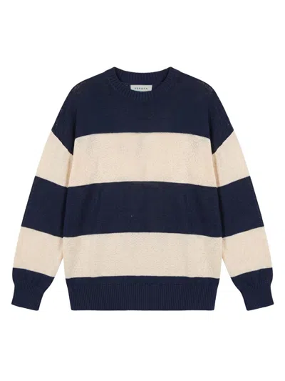 Ser.o.ya Women's Cassian Striped Linen-cotton Blend Sweater In Multi