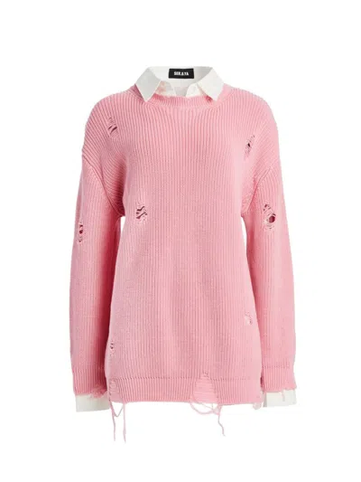Ser.o.ya Women's Chloe Sweater Dress In Powder Pink