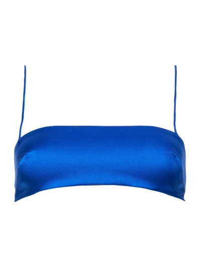 Ser.o.ya Women's Clay Silk Top In Royal Blue