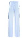 Ser.o.ya Women's Daph Knit Cargo Pants In Ice Blue