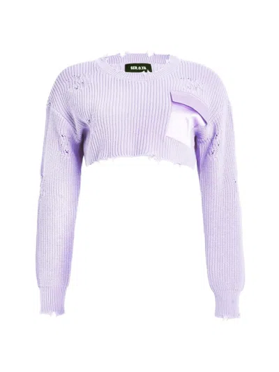 Ser.o.ya Women's Devin Sweater In Lilac
