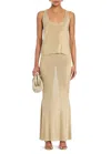 Ser.o.ya Harmony Metallic Knit Skirt In Neutral