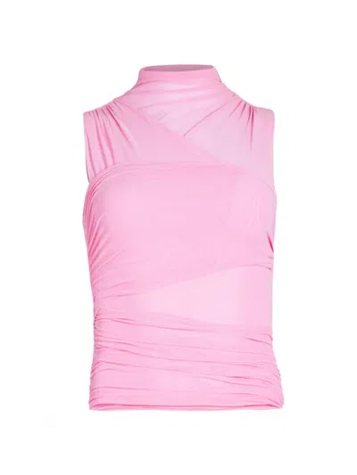 Ser.o.ya Women's Jessi Mesh Top In Bubblegum Pink