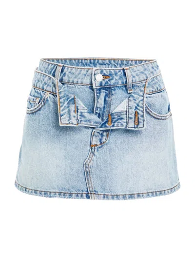 Ser.o.ya Women's Kat Denim Skirt In Coastline