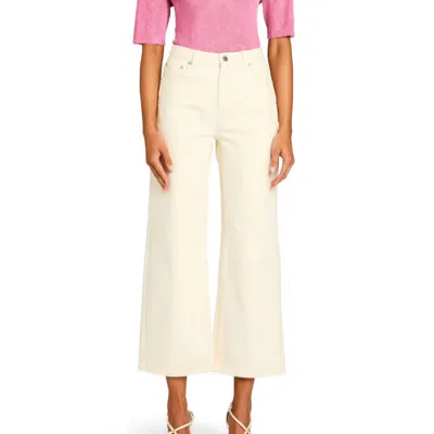 Ser.o.ya Women's Kirt Wide Leg Crop Jean In Eggshell In Neutral