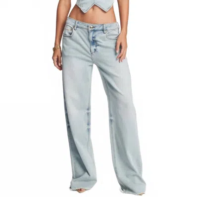 Ser.o.ya Women's Margot Mid Rise Slouchy Boyfriend Jeans In Light Blue