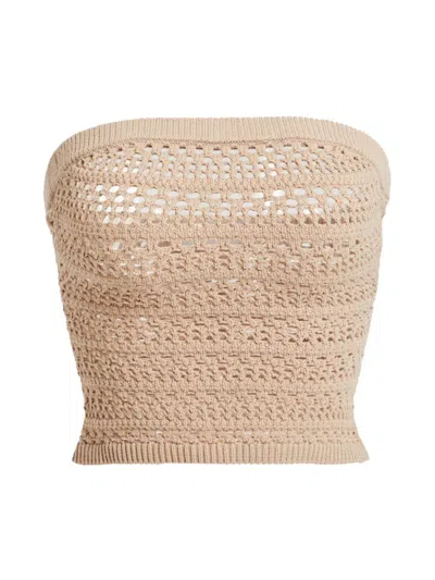 Ser.o.ya Women's May Knit Crochet Top In Oxford