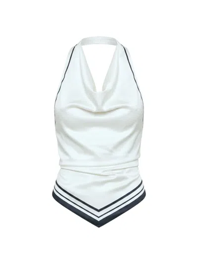 Ser.o.ya Women's Nicola Halterneck Satin Top In White