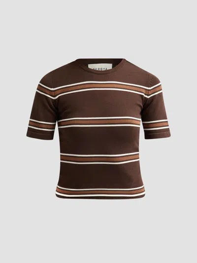 Ser.o.ya Women's Ry Knit Top In Brown