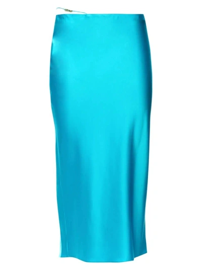 Ser.o.ya Women's Sarra Silk Skirt In Turquoise
