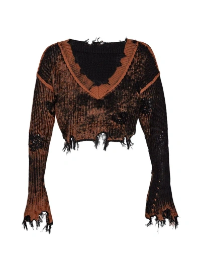 Ser.o.ya Women's Skye Sweater In Cognac Dye Effect