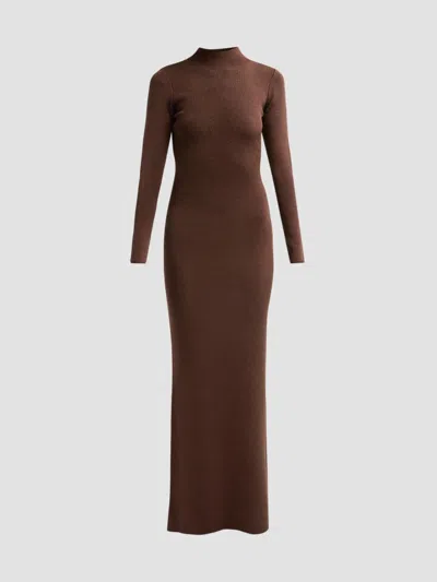 Ser.o.ya Women's Taelan Knit Maxi Dress In Burnt Clove