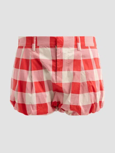 Ser.o.ya Women's Vicky Plaid Bubble Shorts In Red