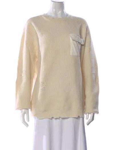 Pre-owned Ser.o.ya Wool Bateau Neckline Sweater In Neutral