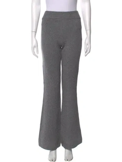 Pre-owned Ser.o.ya Wool Flared Pants In Gray