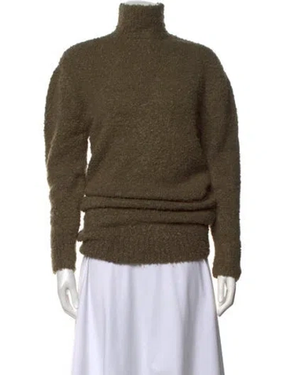 Pre-owned Ser.o.ya Wool Turtleneck Sweater In Green