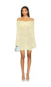 Ser.o.ya Xen Knit Mini Dress In Yellow