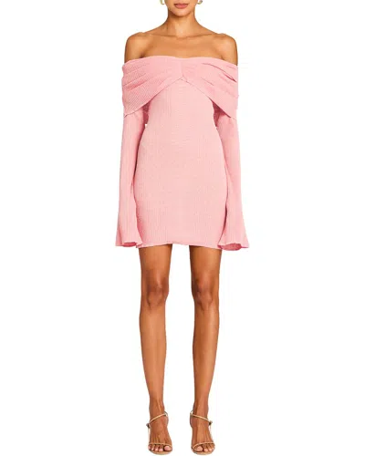 Ser.o.ya Seroya Xen Knit Mini Dress In Coral