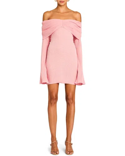 Ser.o.ya Seroya Xen Knit Mini Dress In Pink