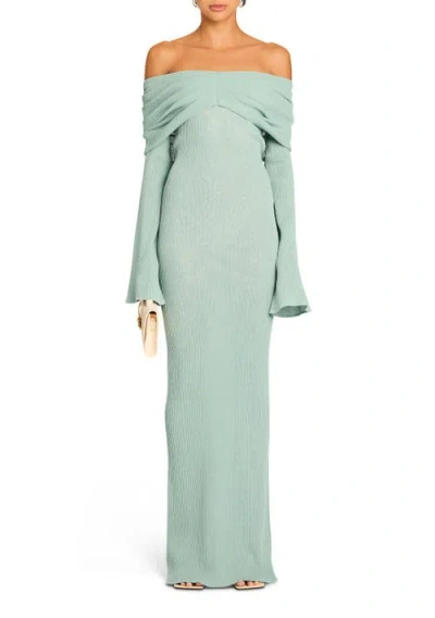 Ser.o.ya Xenia Knit Maxi Dress In Frosted Sea