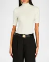 Ser.o.ya Yael Knit Top In Eggshell