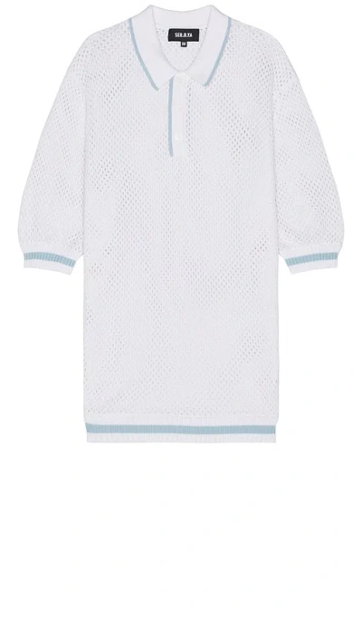 Ser.o.ya Zane Crochet Polo In White