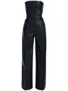 Ser.o.ya Zoe Vegan Leather Jumpsuit In Black