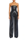 Ser.o.ya Zoe Vegan Leather Jumpsuit In Black