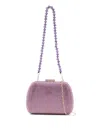 Serpui Ang Crystal-embellished Clutch Bag In Purple