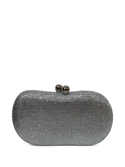 Serpui Bean Clutch Bag In Silver