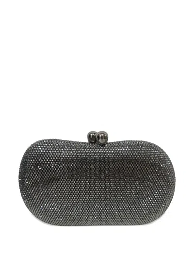 Serpui Bean Clutch Bag In Silver