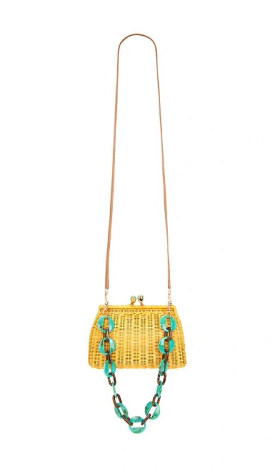 Serpui Bruna Clutch In Yellow