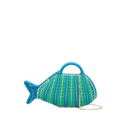 Serpui David Fish Tote Bag In Multi
