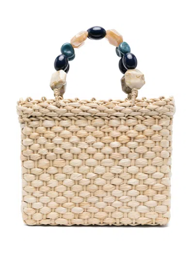 Serpui Debbie Tote Bag In Neutrals