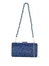 Serpui Ellen Crystal-embellished Clutch Bag In Blue