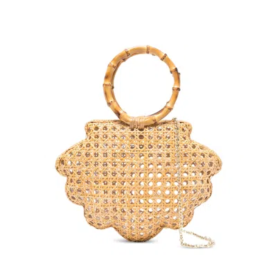 Serpui Ethan Shell Scalloped Tote Bag In Neutral