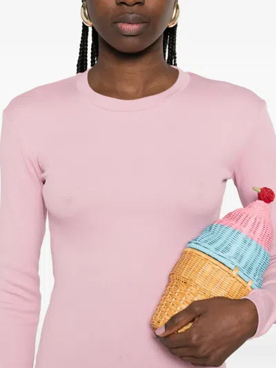 Serpui Gelato Clutch Bag In Brown