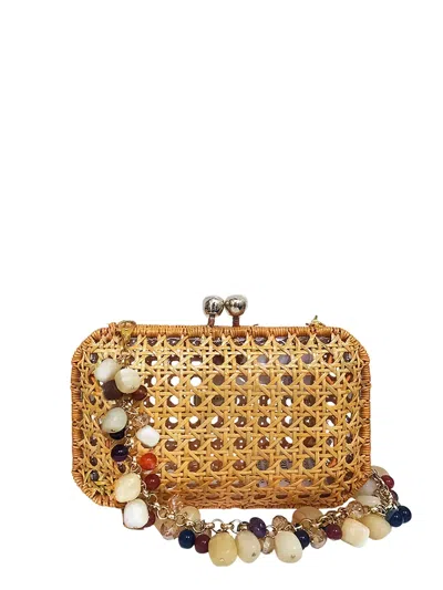 Serpui Leticia Clutch In Neutrals