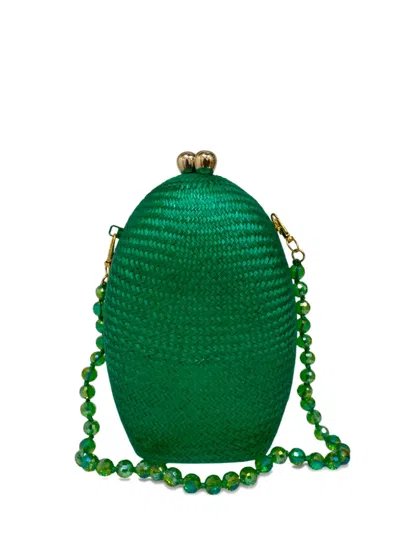 Serpui Maya Clutch Bag In Green