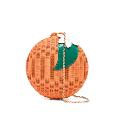 Serpui Mediterran Top Handle Bag In Orange