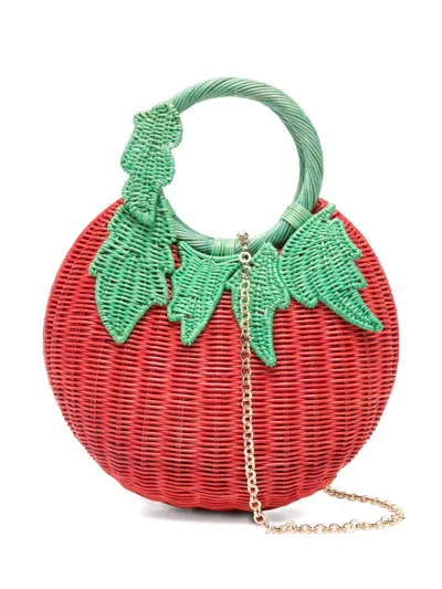 Serpui Mediterranean Tomato Tote Bag In Red