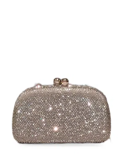 Serpui Mia Crystal-embellished Cross Body Bag In Gold
