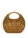 Serpui Michelle Daisy Tote Bag In Gold