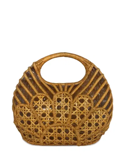 Serpui Michelle Daisy Tote Bag In Gold